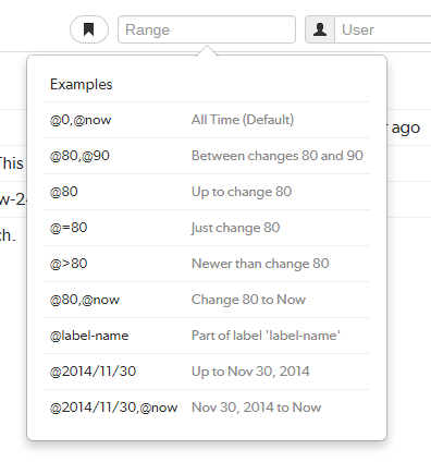 Range field's syntax summary dropdown list image